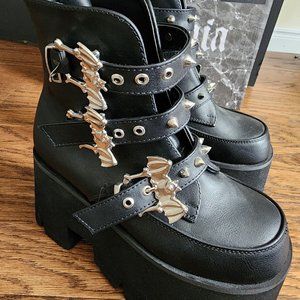 Demonia “ash 55” Platform Boots Never Worn & In Box!)